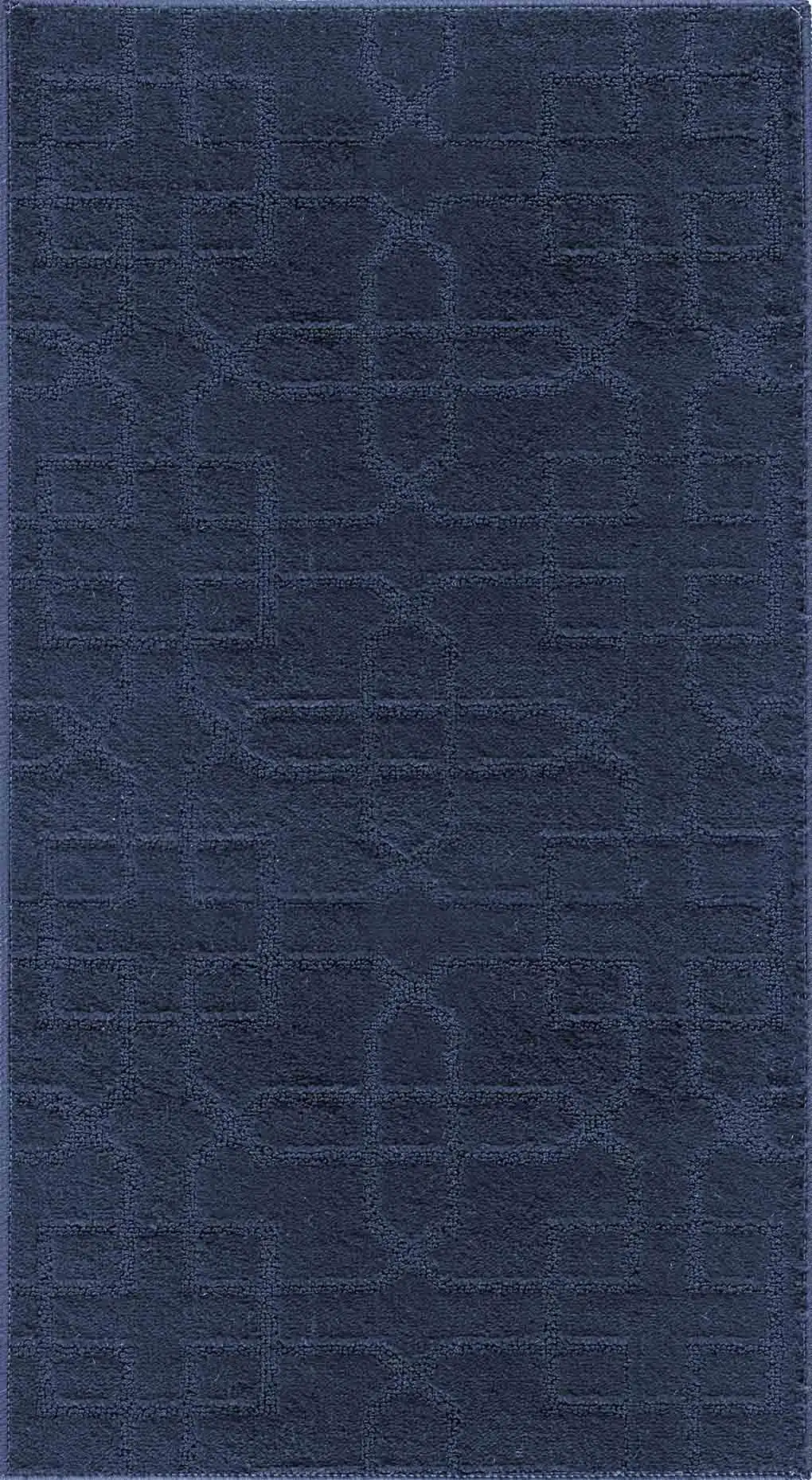 Washable 9mm Gel-Back Ivy Siam Navy Rug - Image 2