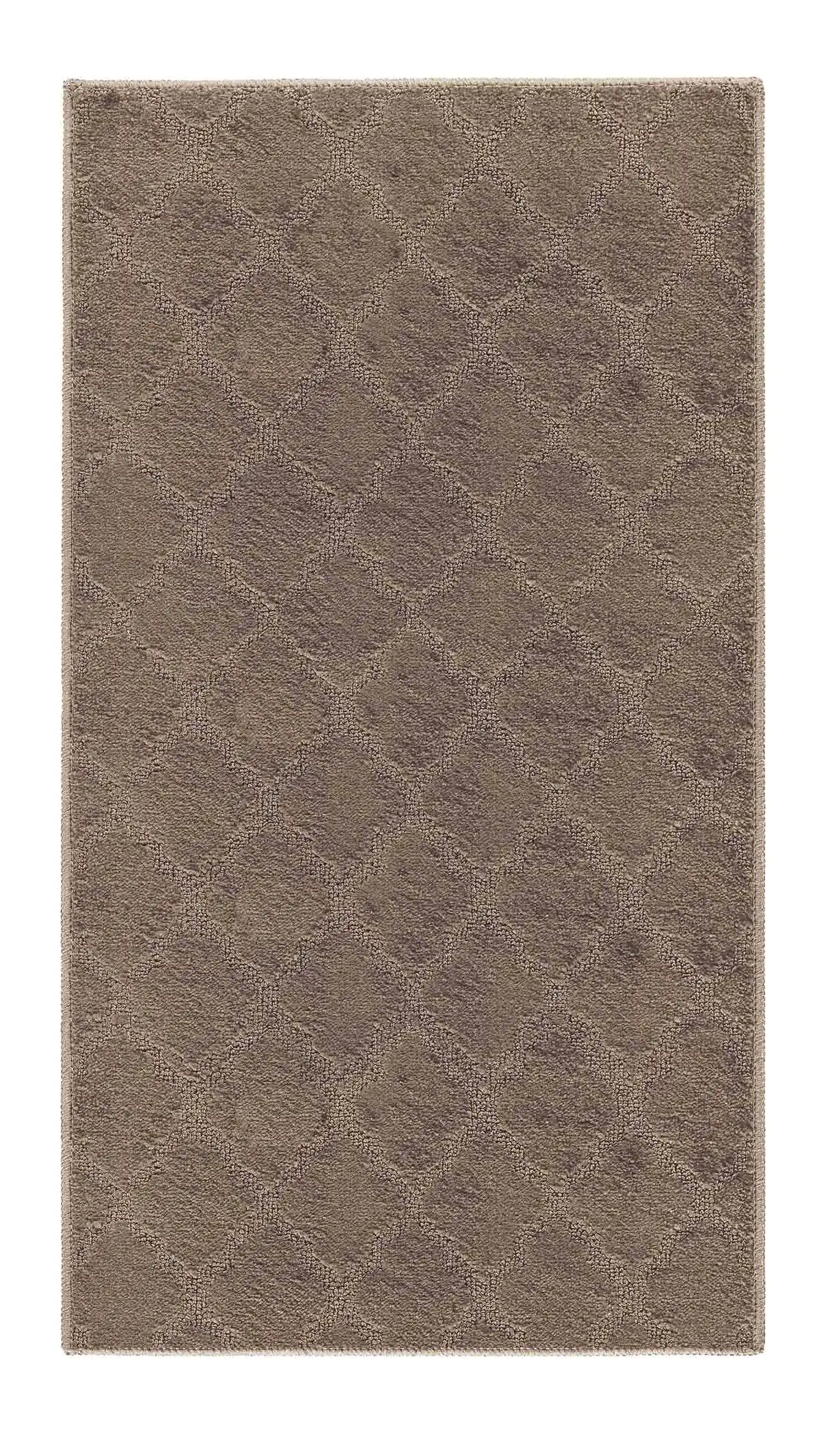 Washable 9mm Gel-Back Ivy Trellis Beige Rug - Image 2