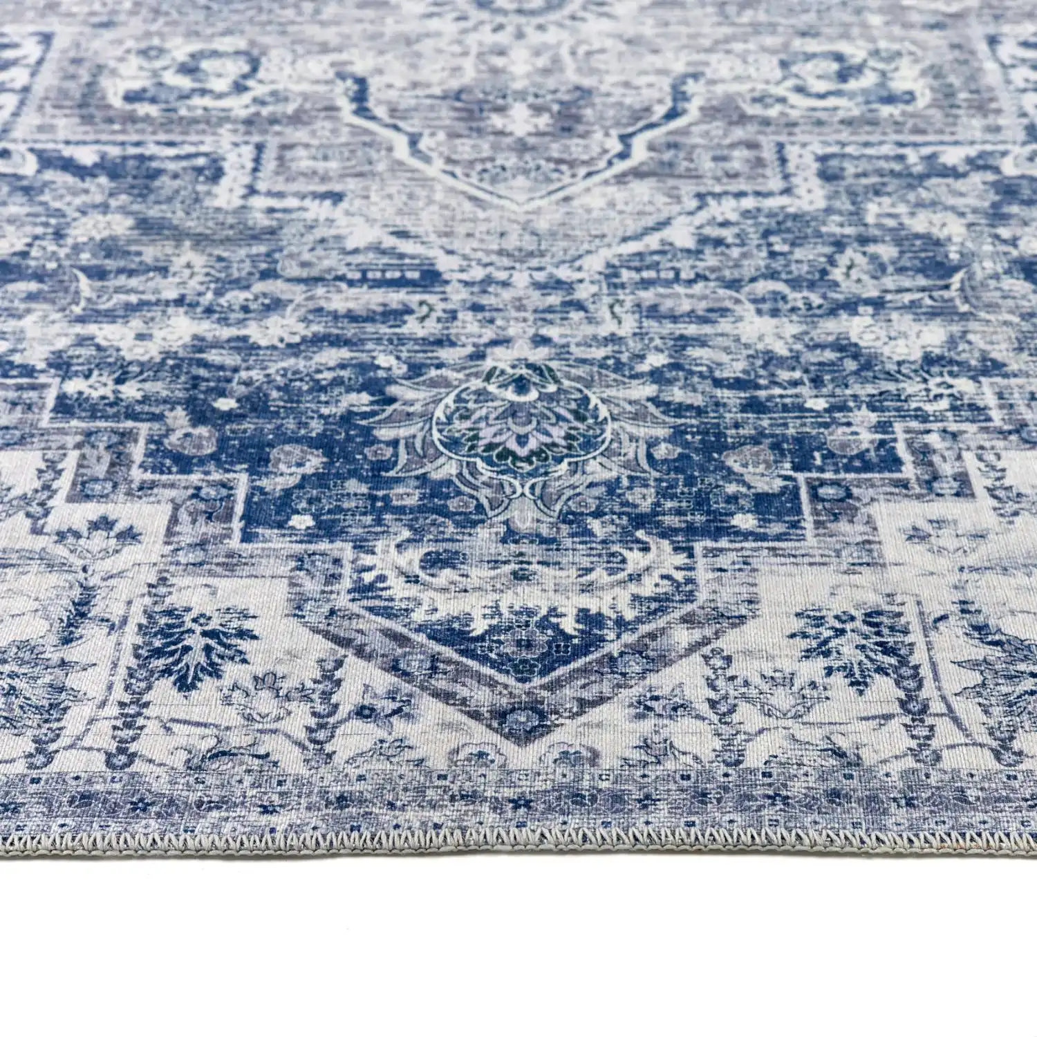 Washable Hug Garda Blue Rug - Image 4