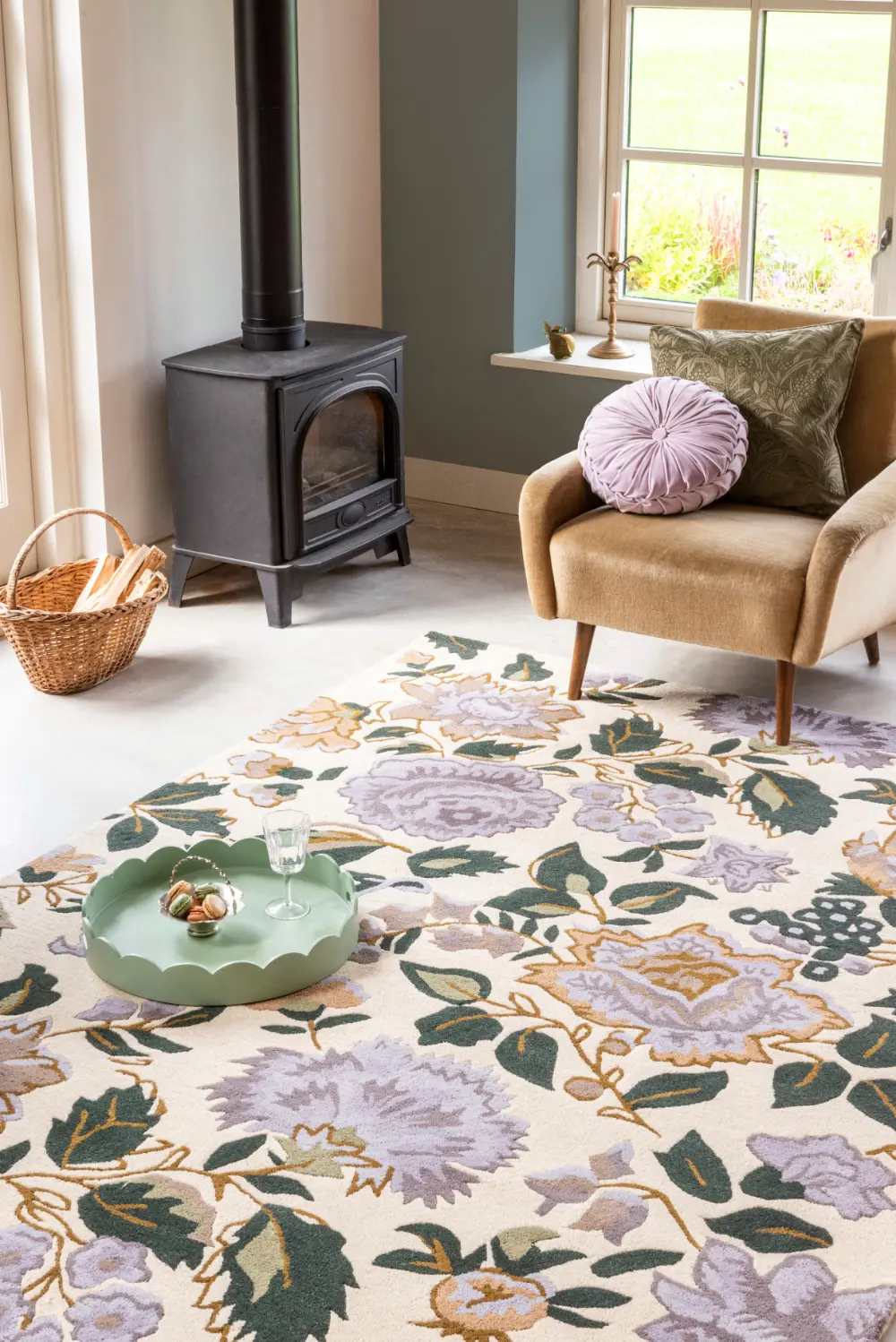Wendling Floral Laura Ashley Heather Purple 083104 Rug - Image 3