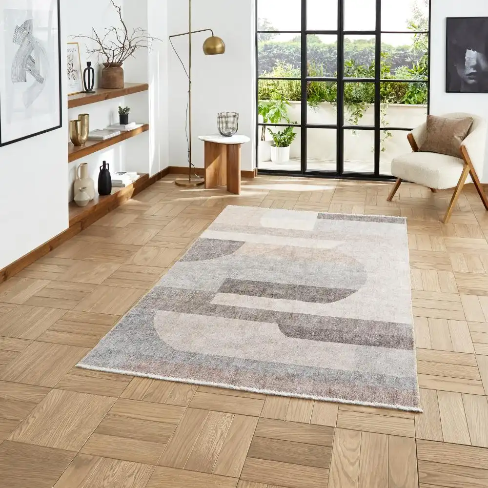 Whisper Think Washable H1068 Beige Rug - Image 2