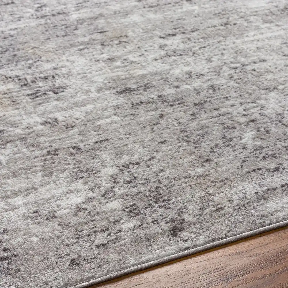 Fiona Abstract Modern Marble Silver Grey Rug - Image 5