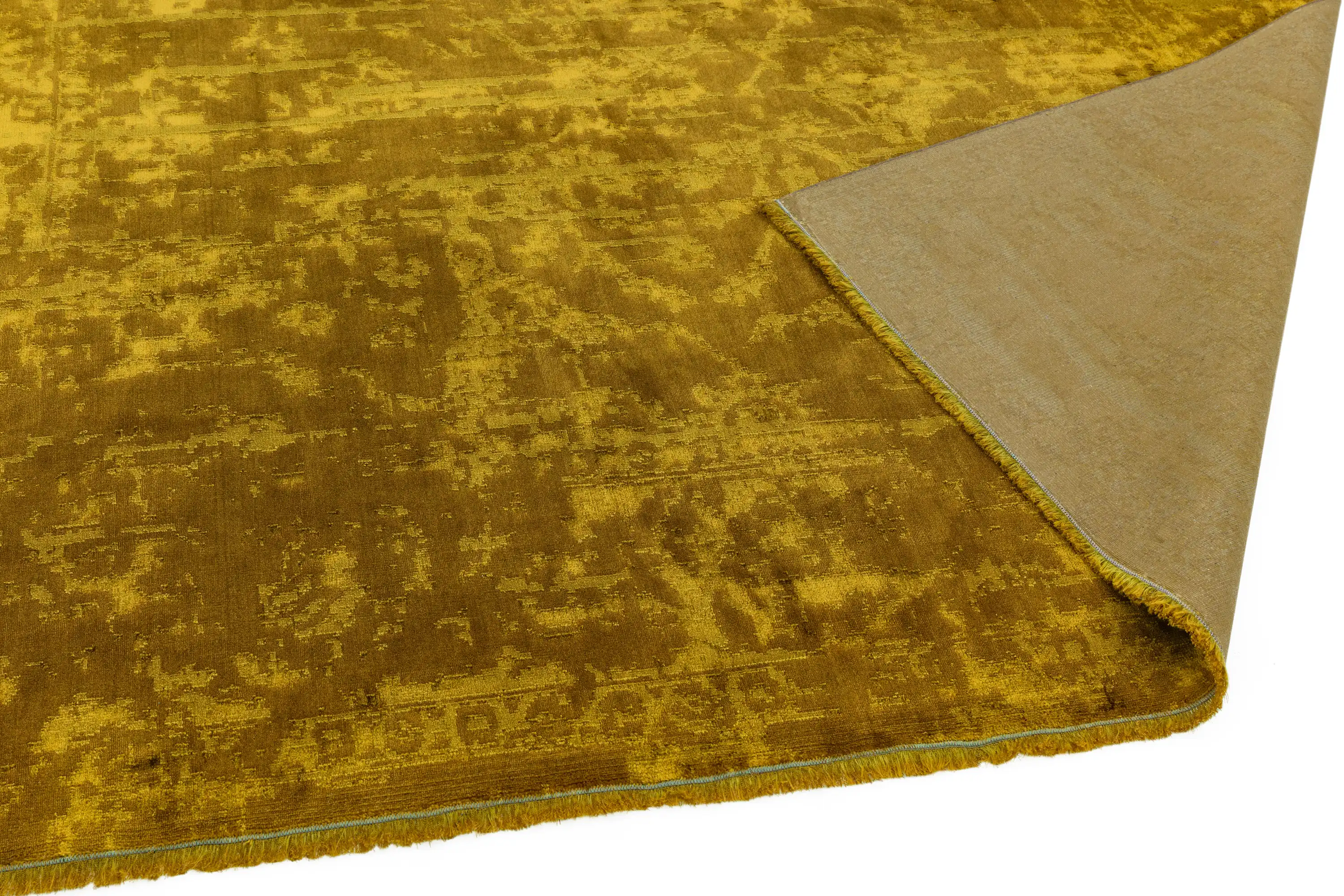 Zehraya ZE09 Gold Abstract Rug - Image 3